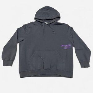 H&M Men's Grey Graphic Hoodie, Size XXL